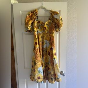 RESERVED - SELKIE sunflower tea rose dress BNWOT Size M